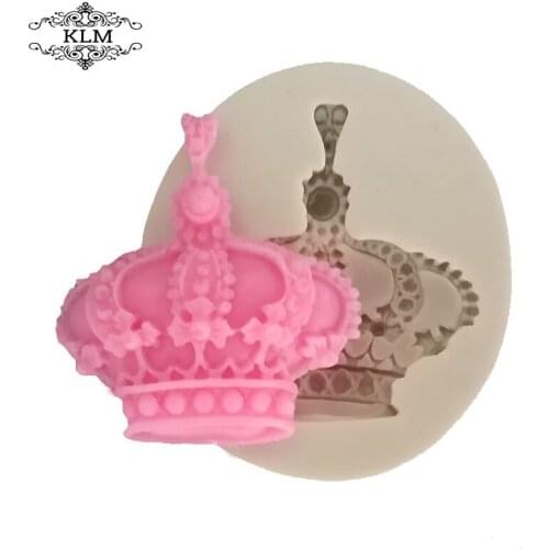 King Crown Shaped Fondant Cake Decorating Mold Candy Chocolate Soap Tools