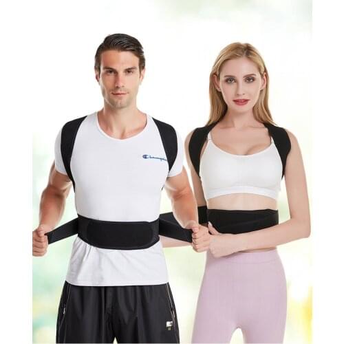 Adjustable Adult Corset Back Posture Corrector Therapy Shoulder Lumbar Brace Spine Support Belt Posture Correction For Men Women
