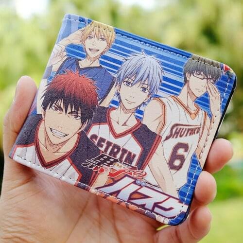 Anime Kuroko No Basket Coin PU Leather Wallet Purse Bag Holder Layer Cool Hot