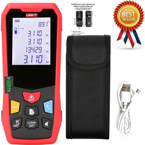 UNI-T LM100 Laser Rangefinder Digital Laser Distance Meter Laser Range Finder Tape Distance Measurer