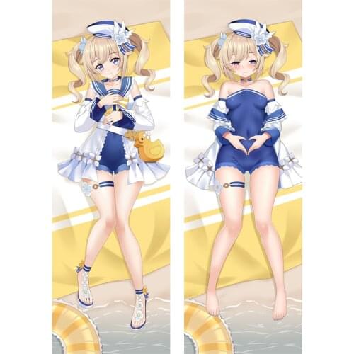 Anime Genshin Impact Dakimakura Barbara Gunnhildr Cosplay Pillowcase Costume Otaku Throw Pillow Cover Hugging Body Pillow Case