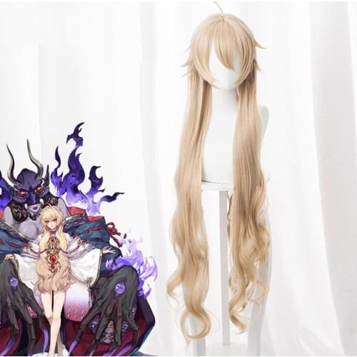 Game Onmyoji Cosplay Wig Heat Resistant Cosplay 100cm Wig Synthetic Hair Halloween Cosplay