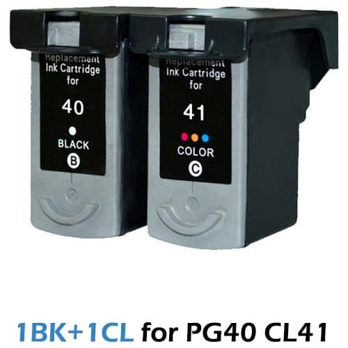 PG40 CL41 Compatible Ink Cartridge Replacement for Canon PG 40 CL 41 PIXMA iP1800 iP1200 iP1900 iP1600 MX300 MX310 MP160 printer