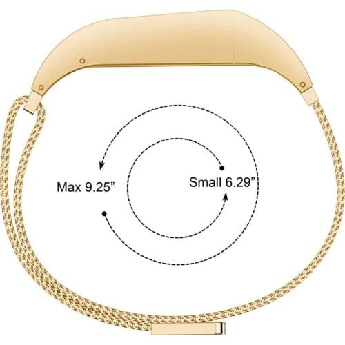 Watch Band Replacement Strap Stainless Steel Magnetic Loop Watchband for Flex Smart Watches ND998