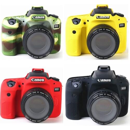 Silicone Armor Skin digital cameras case Body Cover Protector for Canon EOS 90D DSLR Camera