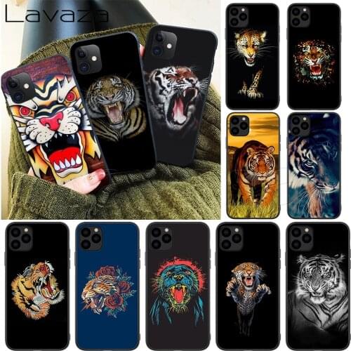 Lavaza Roaring tiger Silicone Soft Case for iPhone 12 Mini 11 Pro XS Max XR X 8 7 6 6S Plus 5 5S SE