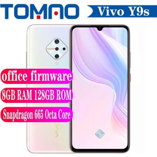 Vivo Y9S SmartPhone 8GB RAM 128GB ROM 4500mAh 18W Snapdragon 665 Octa Core 4 Rear Cameras 2340x1080 Android 9.0 Google play