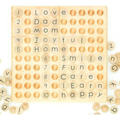 Hundred Frame Hundred Board Games Kids Montessori Toys Letter Math Number Counting Wool Balls Color Sorting Toys for Children