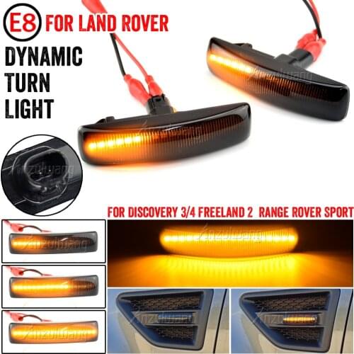 For Land Rover Range Rover Sport Discovery 3 4 Freeland 2 Led Dynamic Side Marker Light Smoke Lens Repeater Indicator Light