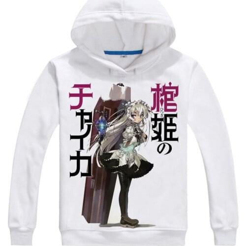 Hitsugi no Chaika Hoodie Anime chaika trabant Cosplay white hoodies Cute Sweatshirts Japanese Cartoon Fans
