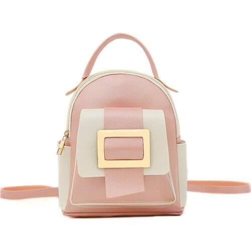 Women Small Backpack Stylish Color Block Daypack Waterproof College School Bookbags For Girls Women Casual Fashion Backpacks