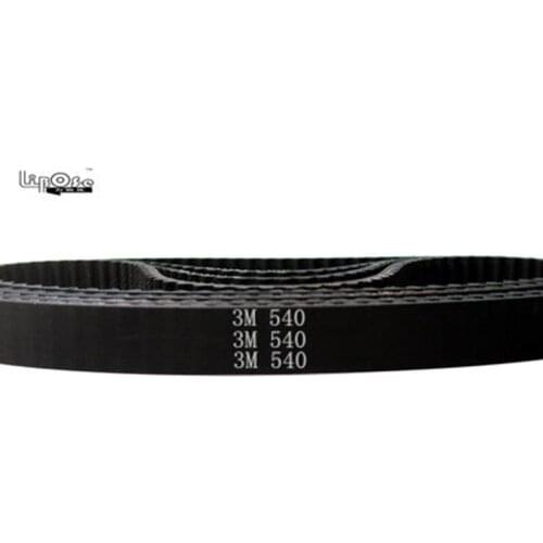 540 HTD3M timing belt teeth 180 width 6 9 10 12 15mm length 540mm rubber closed-loop 3M540mm High quality HTD 3M CNC