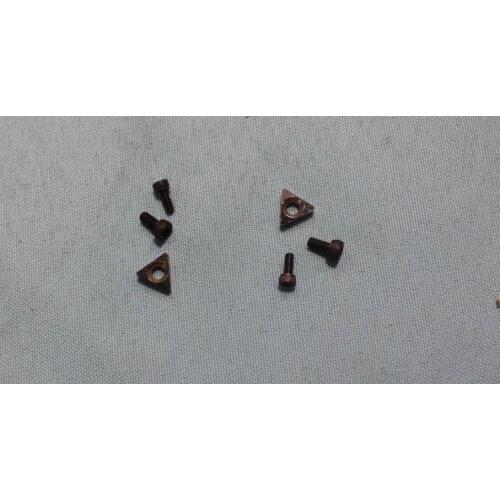 2pcs/lot Hexagon for 8700 automotive brake lathe positive rake carbide bit accuturn