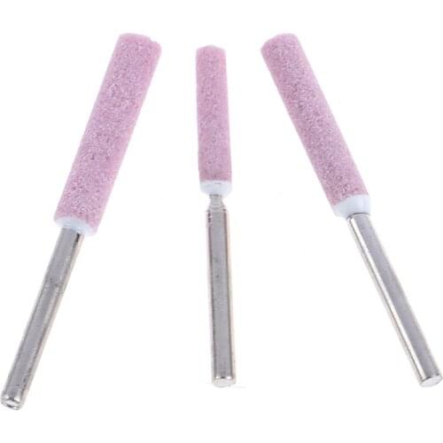 5pcs/set Chain Saw Sharpening Grinding Stone Bits File Rotary Tool 3mm Parts Replacement Tools Accessories