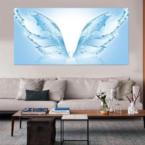 Abstract Picture Water Flower Butterfly Wall Poster Modern Nordic Style Canvas Print Painting Art Living Room Bedroom Decoration
