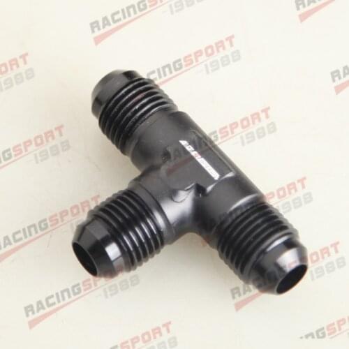 AN6 6AN AN -6 -6AN Male FLARE UNION Tee T-piece fitting adapter BALCK/BLUE