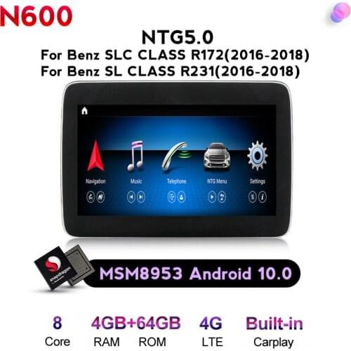 Android 10 4G+64G car gps For Mercedes benz SLC SLK Class R172 SL Class R231 car radio navigation multimedia player Carplay AUTO