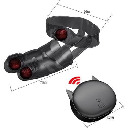 Wireless Remote Finger Sleeve G Spot Stimulator Vibritor Couple Sex Pleasure Toy