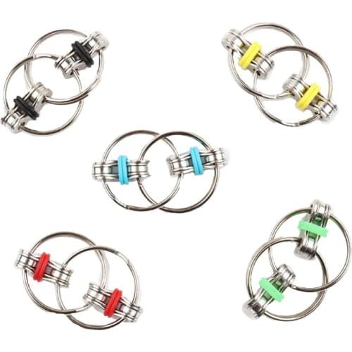 Key Ring Hand Spinner EDC Fidget Flippy Chain Fidget Toy For Autism Spinner Reduce Stress ADHD