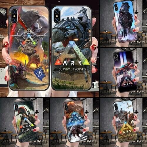 ARK Survival Evolved Game Phone Case For iphone 5 5S SE 2 6 6S 7 8 11 12 Mini Plus X XS XR Pro Max black pretty funda soft