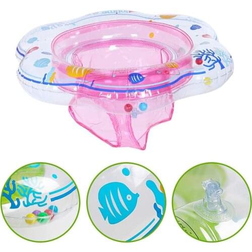 Baby Swimming Ring Float With Double Airbag Safety Seat Inflatable Infant Swim Ring Toy Kid Pool Floatation Devices Water Sport