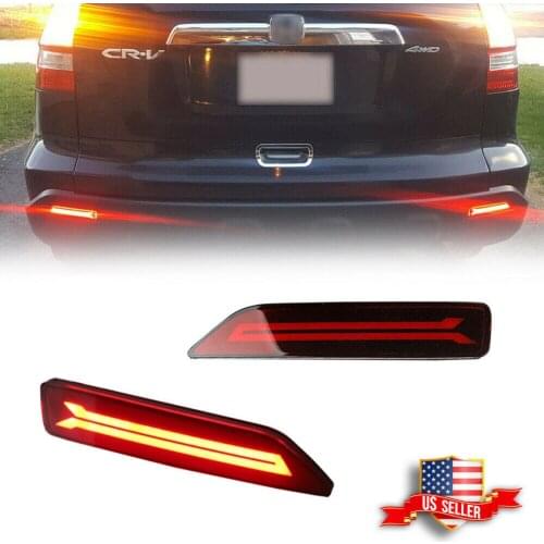 For 2007-2009 Honda CRV CR-V LED Rear Bumper Foglight DRL Tail Brake Lamp Lights