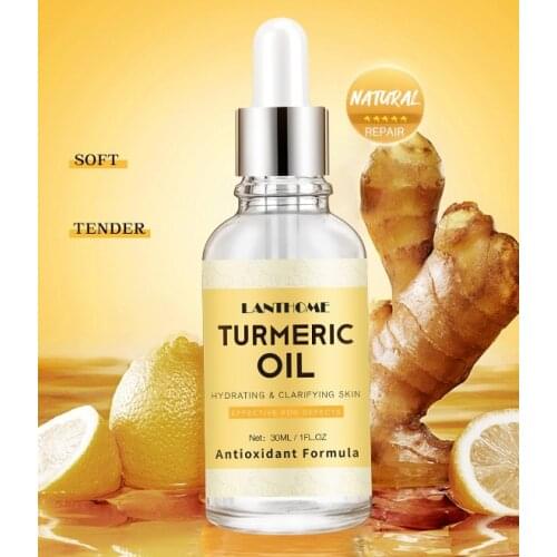 New lanthome Turmeric OIL Essential oil for wrinkle-removing, moisturizing, diminishing acne marks and removing acne marks