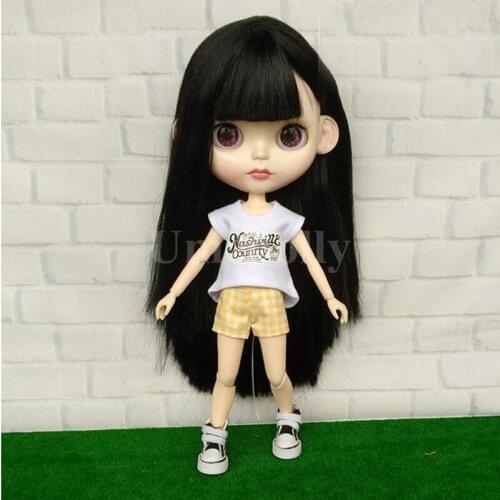 1 PCS Lovely 1/6 Dolls Cartoon T-shirt / Pants for Blyth, Azone, Licca, Obitsu 24, Momoko, Barbies Doll Clothes Accessories