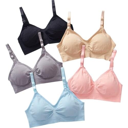 Wirefree Nursing Clothing Cotton Breastfeeding Bra for Pregnant Women Pregnancy Breast Sleep Underwear Soutien Gorge Allaitement