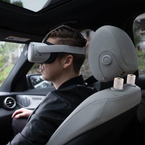 Pack Of 2 Car Headrest Rings, With Rhinestone, For Car Headrest, For Car, SUV, T