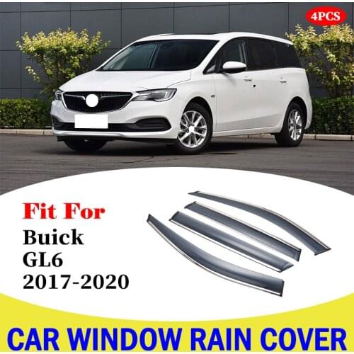 For Buick GL6 2017-2020 window visor car rain shield deflectors awning trim cover exterior car-styling accessories parts