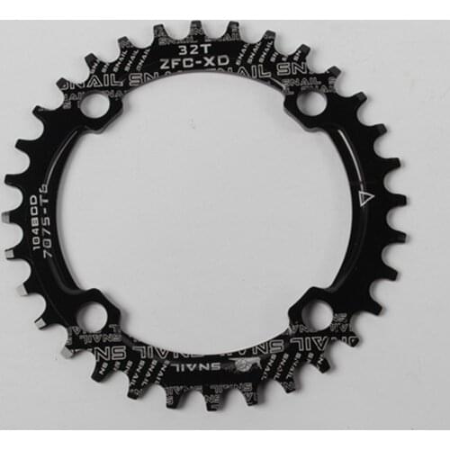 Round Oval 104BCD Chainring Mountain Road Bike Chain Ring MTB Bicycle Narrow Wide 32T 34T 36T 38T Symmetric Chainwheel