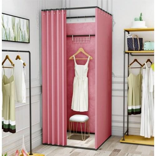 Shopping mall clothing store mobile fitting room track convenient simple changing room fitting room