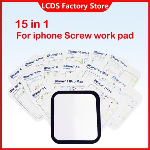 15 in 1 Magnetic Screw Memory Mat Mini Chart Work Pad for Mobile Phone Repair Tools iphone 6 6S 7 8 Plus X XS XS 11 PRO MAX