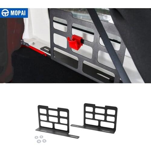 MOPAI Metal Car Interior Trunk Rack Storage Rack Luggage Carrier Car Accessories for Jeep Wrangler JK JL 2007-2018 Car Styling