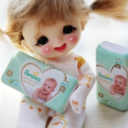 1/12 Scale Miniature Dollhouse Mini Diaper Decor Accessories for OB11 Barbies Doll House Baby Room Furniture Toy