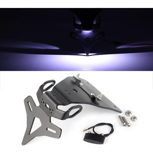MT03 2017 CNC LED License Plate Holder For YZF R25 2014 2015 2016 2017/ YZF R3 2015 2016 2017/ MT-25 MT-03 2015 2016 2017 2018