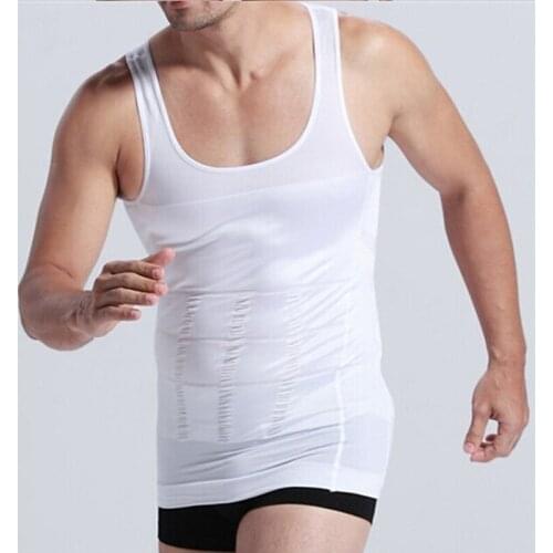 Men Running Fitness Vests Gym Stringer Tank Top Sleeveless Slimming Lost Weight Shirt Cotton Singlets Men Bodybuilding Clothing