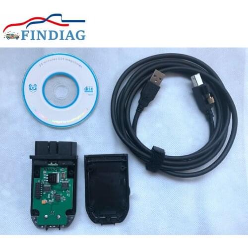 Newest OBD V2 ATMEGA162+16V8B+FT232RQ Support French Czech English Polish OBDII Diagnosis Interface V20.4 Green PCB Board