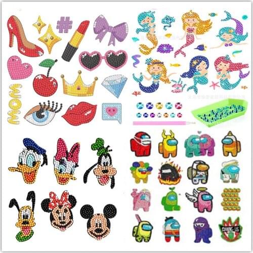 The new 5D diamond painting sticker kit, rhinestones, hand-made stickers, mobile phone bags/water cups, refrigerator stickers, a