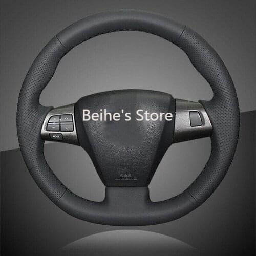 Car Hand Stitched Auto Braid On The Steering Wheel Cover for Toyota Corolla RAV4