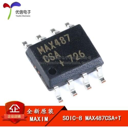 Original authentic patch MAX487CSA + T SOIC-8 RS-422 / RS-485 transceiver chip