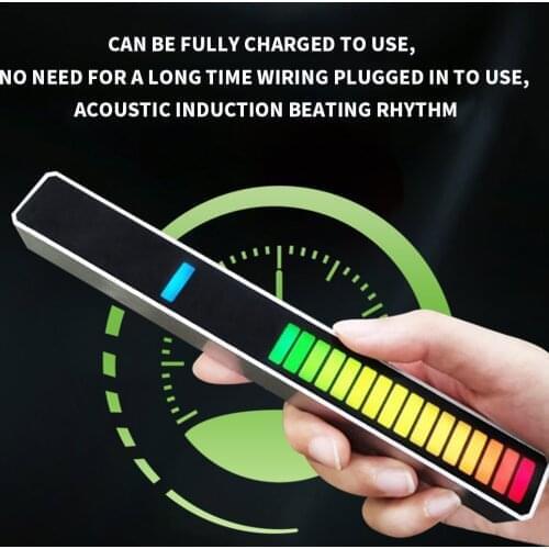 Battery Plug-in Car Sound Control Light RGB Voice-Activated Music Rhythm Ambient Light Colorful Leds Car Home Decoration Lamp