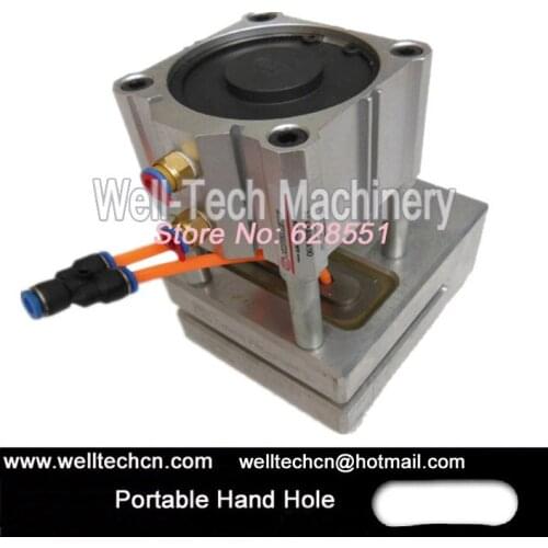Portable Handle Hole Pneumatic Punching Machine Hole Punching Sizes 80mm*20mm*18mm Hand Bag Hole Puncher