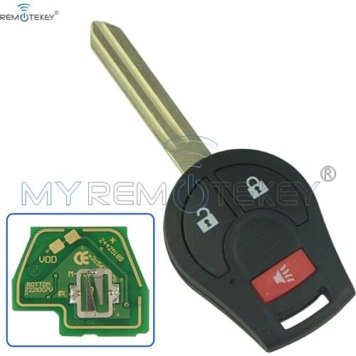 CWTWB1U751 Remote Key 2 Button with Panic 2008-2014 for Cube Rogue Juke Versa 315mhz with ID46 Chip For NISSAN Remtekey