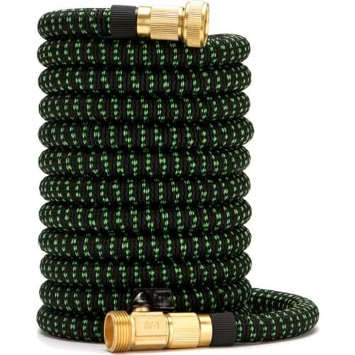 Expandable Garden Hose Water Hose With 10 Function Nozzle And Durable 3-Layers Latex Water Hose With Solid Brass Fittings Hot