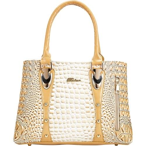 Luxury Handbags Women Bags Designer Bags 2020 Fashion Crocodile Leather Shopping Tote Bags Handbag Women Famous Brand Sac A Main