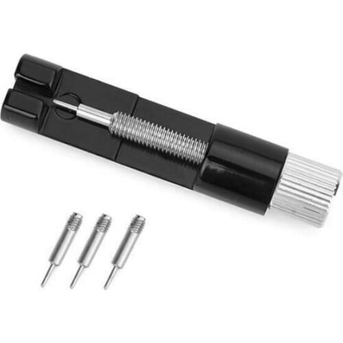1pc Watch Strap Link Remover With 3 Extra Pins For Replacement Metal Adjuster Bracelet Band Split Removal Tool