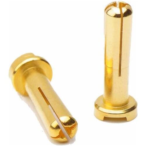 5PCS/LOT 4.0mm Male Banana Plug High Current Vertical Welding Cross Slotting for Helicopter Cars Lipo Battery Output