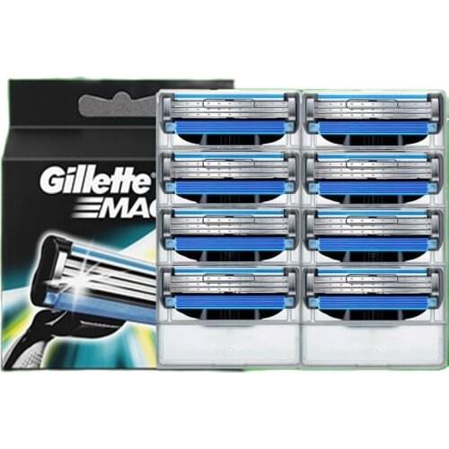 8pcs/pack Mens Safety Razor Blades Face care Shaving blades Manual shaving Cassette for gillettee mache 3